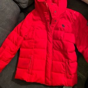 Red Abercrombie & Fitch coat